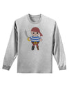 Petey the Pirate - Halloween Adult Long Sleeve Shirt-Long Sleeve Shirt-TooLoud-AshGray-Small-Davson Sales