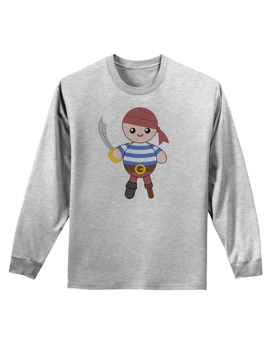 Petey the Pirate - Halloween Adult Long Sleeve Shirt-Long Sleeve Shirt-TooLoud-White-Small-Davson Sales