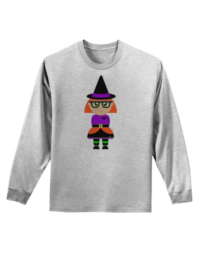 Cute Witch Halloween Adult Long Sleeve Shirt-Long Sleeve Shirt-TooLoud-AshGray-Small-Davson Sales