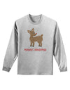 Cute Rudolph the Reindeer - Merry Christmas Adult Long Sleeve Shirt by TooLoud-Long Sleeve Shirt-TooLoud-AshGray-Small-Davson Sales