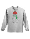 Cute Snowman Matryoshka Nesting Doll - Christmas Adult Long Sleeve Shirt-Long Sleeve Shirt-TooLoud-AshGray-Small-Davson Sales