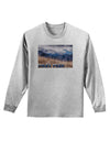 Pikes Peak CO Mountains Text Adult Long Sleeve Shirt by TooLoud-Long Sleeve Shirt-TooLoud-AshGray-Small-Davson Sales