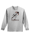 Sagittarius Symbol Adult Long Sleeve Shirt-Long Sleeve Shirt-TooLoud-AshGray-Small-Davson Sales