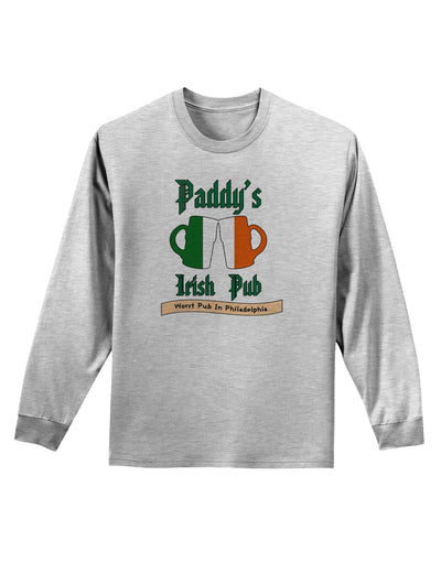 Paddy's Irish Pub Adult Long Sleeve Shirt by TooLoud-Clothing-TooLoud-AshGray-Small-Davson Sales