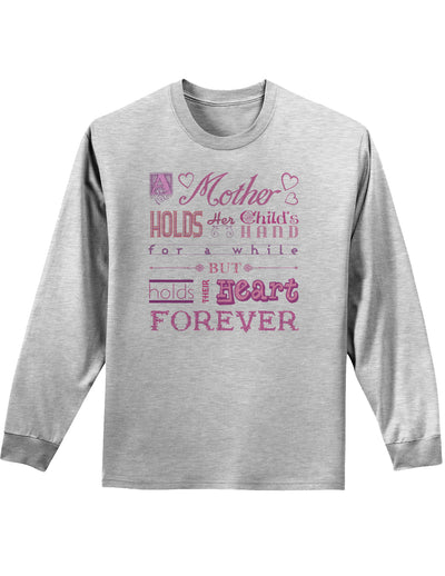 A Mother Holds Mother's Day Adult Long Sleeve Shirt-Long Sleeve Shirt-TooLoud-AshGray-Small-Davson Sales