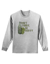 Don't Worry Be Hoppy Adult Long Sleeve Shirt-Long Sleeve Shirt-TooLoud-AshGray-Small-Davson Sales