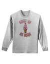 Cute Ice Cream Cone - Sweet As Ice Cream Adult Long Sleeve Shirt-Long Sleeve Shirt-TooLoud-AshGray-Small-Davson Sales