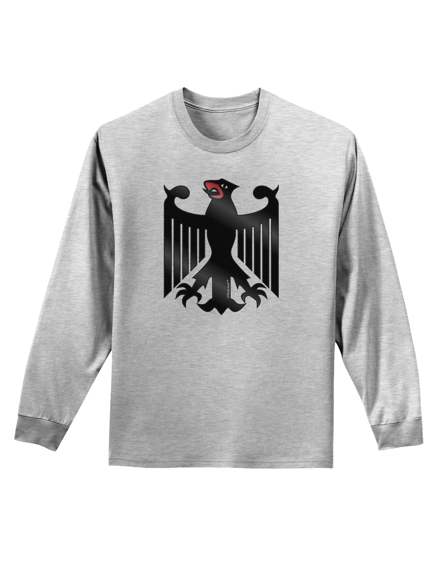 Bundeswehr Logo Adult Long Sleeve Shirt-Long Sleeve Shirt-TooLoud-White-Small-Davson Sales