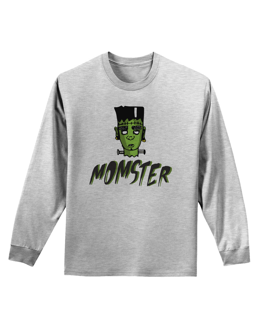 Momster Frankenstein Adult Long Sleeve Shirt-Long Sleeve Shirt-TooLoud-White-Small-Davson Sales