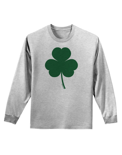 Traditional Irish Shamrock Adult Long Sleeve Shirt-Long Sleeve Shirt-TooLoud-AshGray-Small-Davson Sales