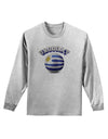 Soccer Ball Flag - Uruguay Adult Long Sleeve Shirt-Long Sleeve Shirt-TooLoud-AshGray-Small-Davson Sales