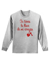 Tu Tienes La Llave De Mi Corazon Adult Long Sleeve Shirt by TooLoud-Long Sleeve Shirt-TooLoud-AshGray-Small-Davson Sales