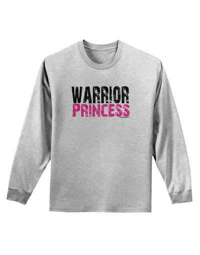 Warrior Princess Pink Adult Long Sleeve Shirt-Long Sleeve Shirt-TooLoud-AshGray-Small-Davson Sales