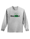 Nice Tifs Adult Long Sleeve Shirt-Long Sleeve Shirt-TooLoud-AshGray-Small-Davson Sales