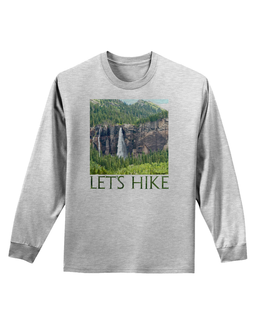 Beautiful Cliffs - Lets Hike Adult Long Sleeve Shirt by-Long Sleeve Shirt-TooLoud-White-Small-Davson Sales