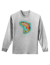 Rainbow Trout WaterColor Adult Long Sleeve Shirt-Long Sleeve Shirt-TooLoud-AshGray-Small-Davson Sales