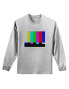 Color Bars Test Signal Adult Long Sleeve Shirt-Long Sleeve Shirt-TooLoud-AshGray-Small-Davson Sales