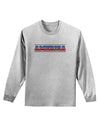 America Stars and Stripes Adult Long Sleeve Shirt-Long Sleeve Shirt-TooLoud-AshGray-Small-Davson Sales