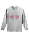 Easy Mermaid Costume Pink Shells - Halloween Adult Long Sleeve Shirt-Long Sleeve Shirt-TooLoud-AshGray-Small-Davson Sales