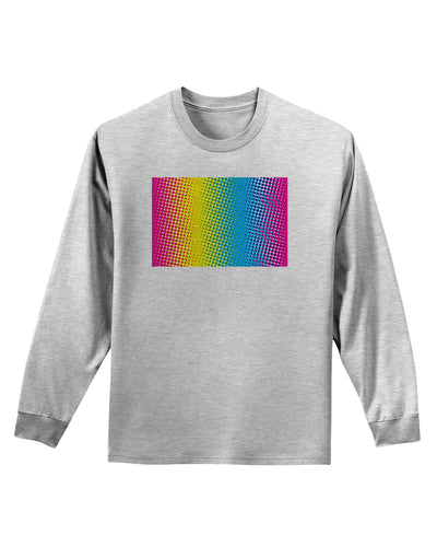 CMY Graphic Rainbow Adult Long Sleeve Shirt-Long Sleeve Shirt-TooLoud-AshGray-Small-Davson Sales