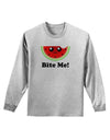 Bite Me Adult Long Sleeve Shirt-Long Sleeve Shirt-TooLoud-AshGray-Small-Davson Sales