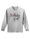 Birthday Girl - Birthday Candles Adult Long Sleeve Shirt by TooLoud-Long Sleeve Shirt-TooLoud-AshGray-Small-Davson Sales