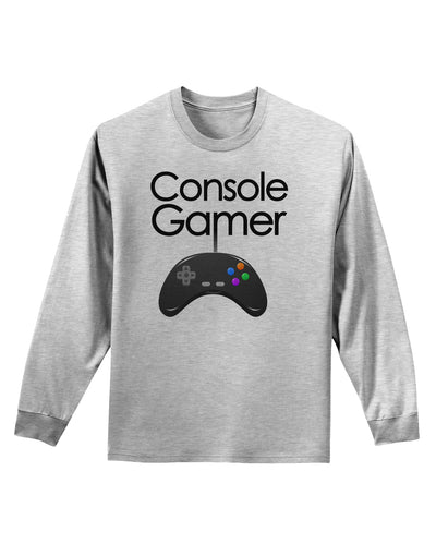 Console Gamer Adult Long Sleeve Shirt-Long Sleeve Shirt-TooLoud-AshGray-Small-Davson Sales