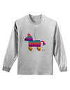 Colorful Hanging Pinata Design Adult Long Sleeve Shirt by TooLoud-Long Sleeve Shirt-TooLoud-AshGray-Small-Davson Sales