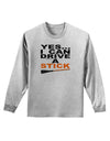 Drive Stick Orange Adult Long Sleeve Shirt-Long Sleeve Shirt-TooLoud-AshGray-Small-Davson Sales