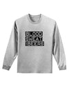 Blood Sweat and Beers Design Adult Long Sleeve Shirt by TooLoud-Long Sleeve Shirt-TooLoud-AshGray-Small-Davson Sales