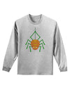 Cute Pumpkin Spider - Halloween Adult Long Sleeve Shirt-Long Sleeve Shirt-TooLoud-AshGray-Small-Davson Sales