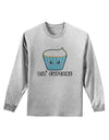 Cute Cupcake with Sprinkles - Lil Cupcake Adult Long Sleeve Shirt by TooLoud-Long Sleeve Shirt-TooLoud-AshGray-Small-Davson Sales