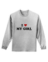 I Heart My Girl - Matching Couples Design Adult Long Sleeve Shirt by TooLoud-Long Sleeve Shirt-TooLoud-AshGray-Small-Davson Sales