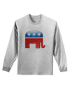 Republican Bubble Symbol Adult Long Sleeve Shirt-Long Sleeve Shirt-TooLoud-AshGray-Small-Davson Sales