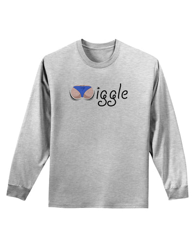 Wiggle - Twerk Light Adult Long Sleeve Shirt-Long Sleeve Shirt-TooLoud-AshGray-Small-Davson Sales