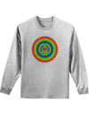 Psychedelic Peace Adult Long Sleeve Shirt-Long Sleeve Shirt-TooLoud-AshGray-Small-Davson Sales