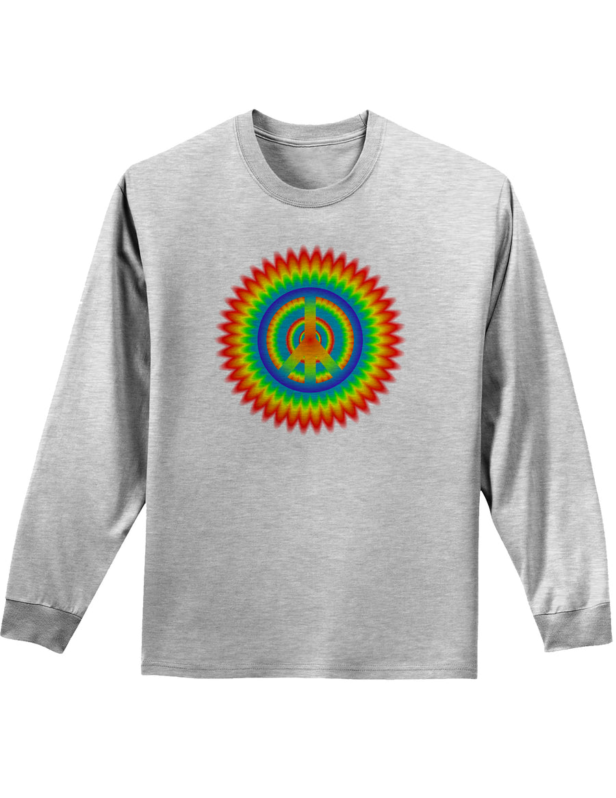 Psychedelic Peace Adult Long Sleeve Shirt-Long Sleeve Shirt-TooLoud-White-Small-Davson Sales