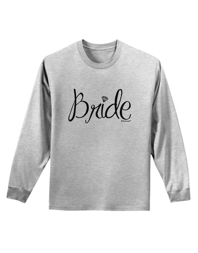 Bride Design - Diamond Adult Long Sleeve Shirt-Long Sleeve Shirt-TooLoud-AshGray-Small-Davson Sales