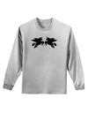 Unicorn Pegasus Black Glitter Adult Long Sleeve Shirt by TooLoud-Long Sleeve Shirt-TooLoud-AshGray-Small-Davson Sales