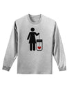 Single and Happy - Single Woman Adult Long Sleeve Shirt by TooLoud-Long Sleeve Shirt-TooLoud-AshGray-Small-Davson Sales