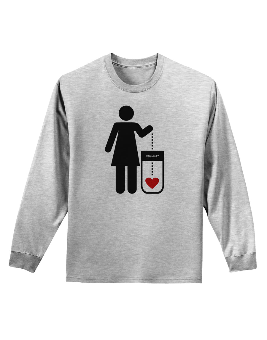 Single and Happy - Single Woman Adult Long Sleeve Shirt by TooLoud-Long Sleeve Shirt-TooLoud-White-Small-Davson Sales