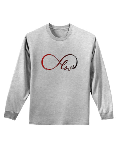 Infinite Love Adult Long Sleeve Shirt-Long Sleeve Shirt-TooLoud-AshGray-Small-Davson Sales