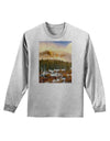 Nature Photography - Mountain Glow Adult Long Sleeve Shirt by-Long Sleeve Shirt-TooLoud-AshGray-Small-Davson Sales