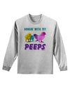 Hangin With My Peeps Adult Long Sleeve Shirt-Long Sleeve Shirt-TooLoud-AshGray-Small-Davson Sales