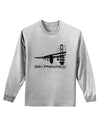 Bay Bridge Cutout Design - San Francisco Adult Long Sleeve Shirt by TooLoud-Long Sleeve Shirt-TooLoud-AshGray-Small-Davson Sales