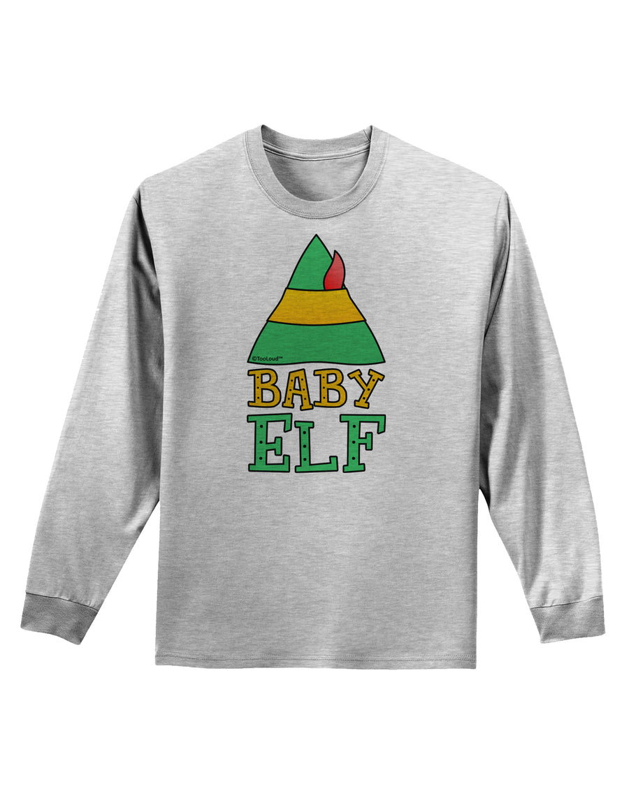 Matching Christmas Design - Elf Family - Baby Elf Adult Long Sleeve Shirt by TooLoud-Long Sleeve Shirt-TooLoud-White-Small-Davson Sales