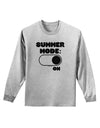 Summer Mode On Adult Long Sleeve Shirt by TooLoud-Long Sleeve Shirt-TooLoud-AshGray-Small-Davson Sales