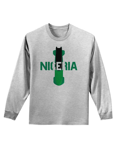 Nigeria Bobsled Adult Long Sleeve Shirt by TooLoud-TooLoud-AshGray-Small-Davson Sales