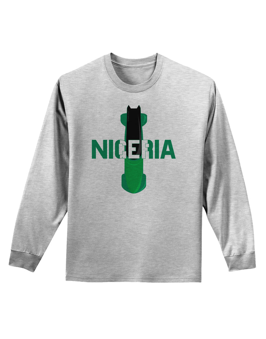 Nigeria Bobsled Adult Long Sleeve Shirt by TooLoud-TooLoud-White-Small-Davson Sales