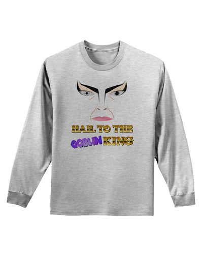 Hail to the Goblin King Adult Long Sleeve Shirt-Long Sleeve Shirt-TooLoud-AshGray-Small-Davson Sales